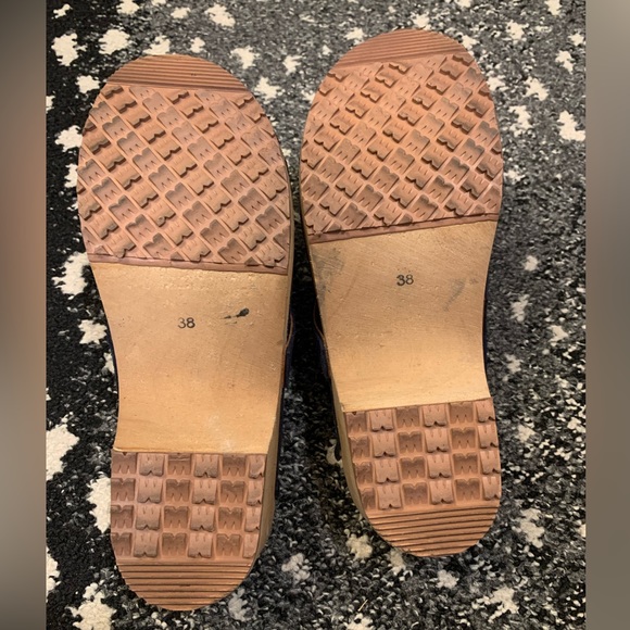 GUC handmade Navy suede Clogs 38 - Picture 5 of 5